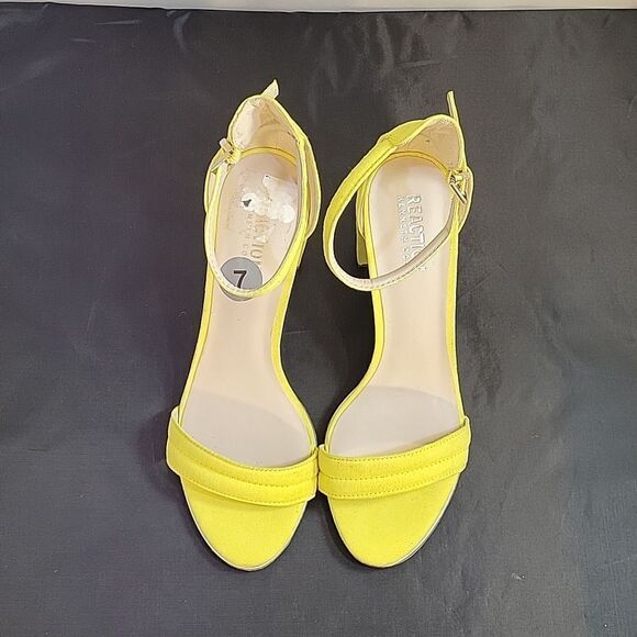 BRAND NEW REACTION KENNETH WOMEN'S CHUNKY HIGH HEEL SANDALS  OPEN TOE SANDAL G1 - Picture 3 of 16